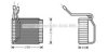 AVA QUALITY COOLING FDV110 Evaporator, air conditioning